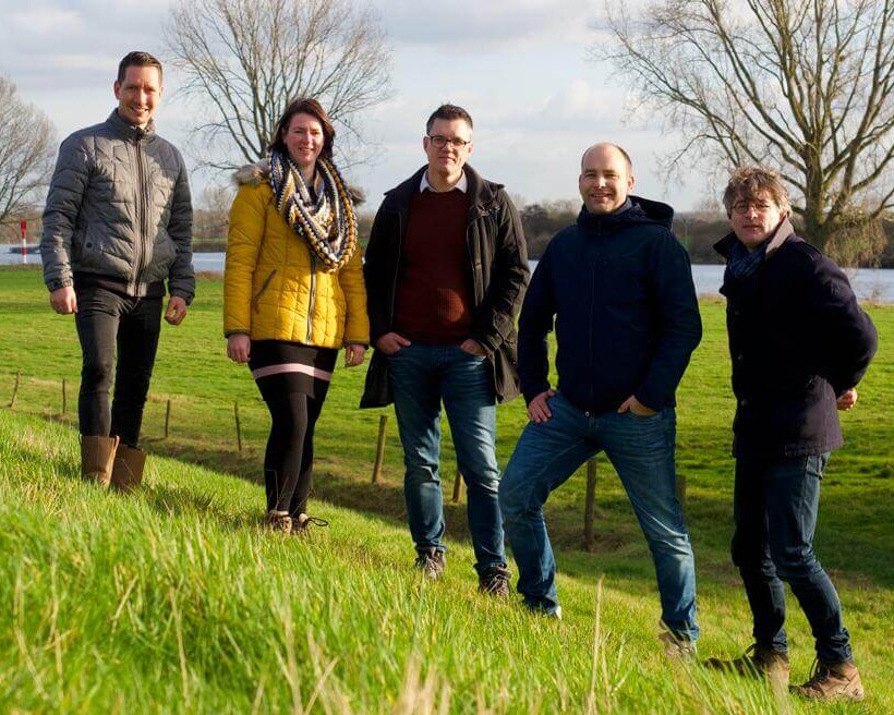 Leden foto Cooperatie Civiel - Edwin, Eline, Marnix, Robert, Erik